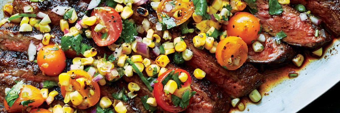 Grilled Flank Steak with Summer Relish