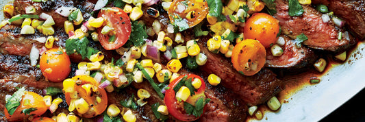 Grilled Flank Steak with Summer Relish