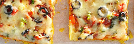 Mozzarella Cornbread Pizza