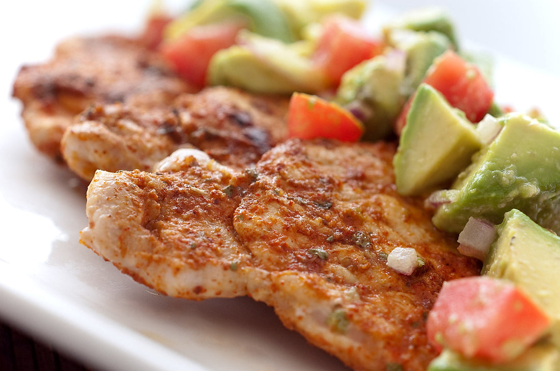 Grilled Pork with Avocado Salsa