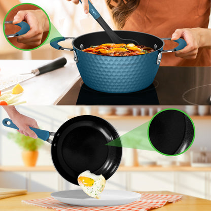 11pc non stick cookware set