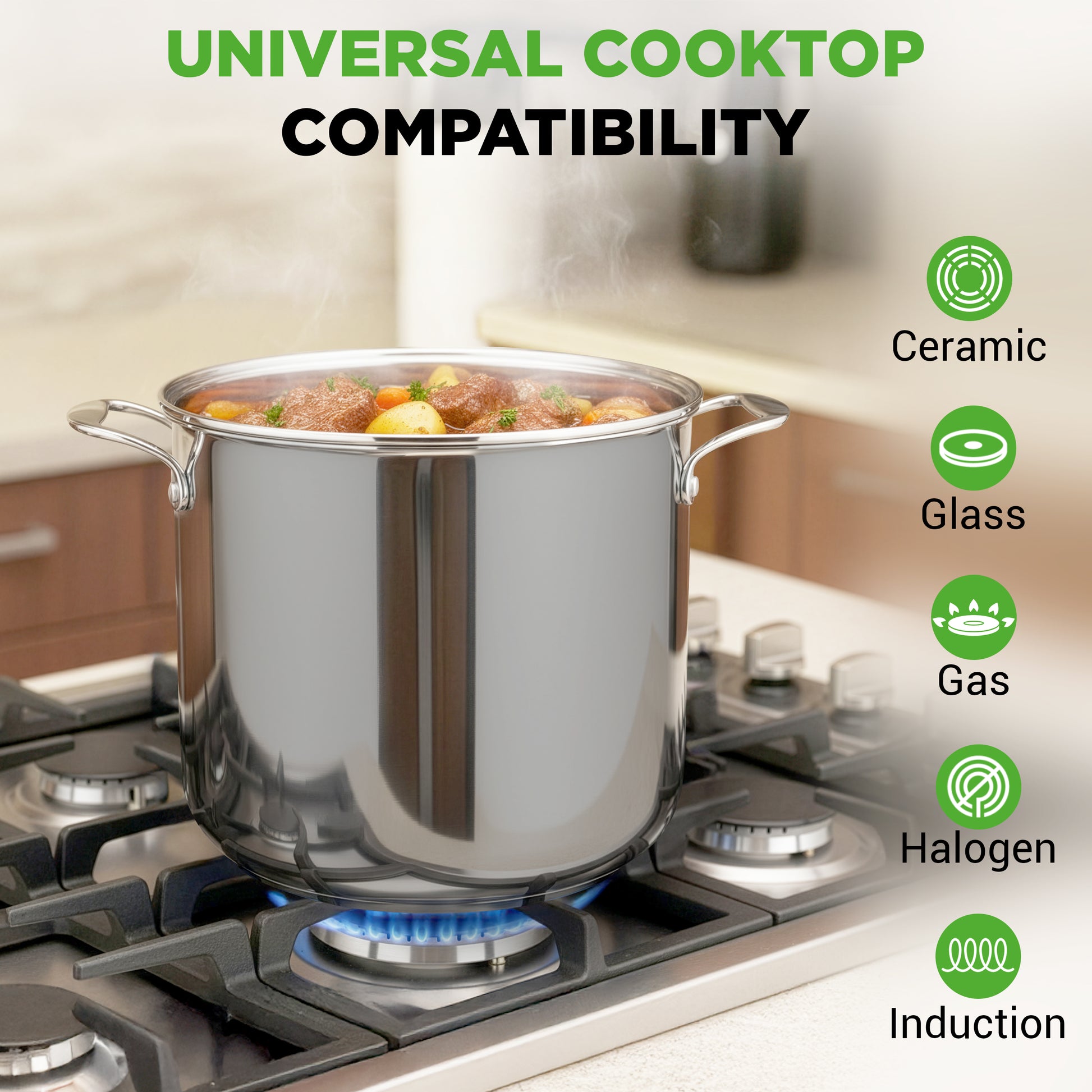 15qt stainless steel stockpot