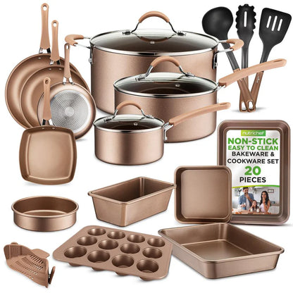 20pc nonstick cookware set