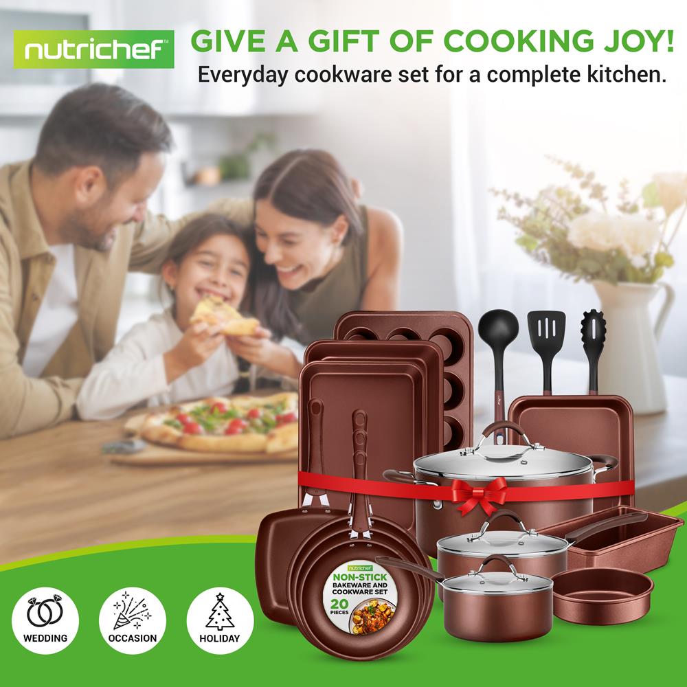 20pc nonstick cookware set