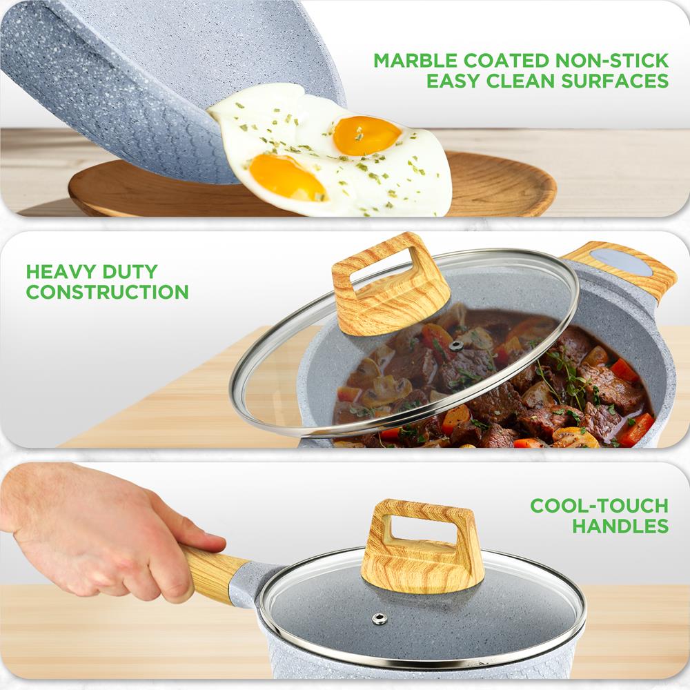 22 Piece Nonstick Cookware Set