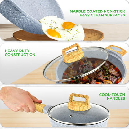  22 Piece Nonstick Cookware Set