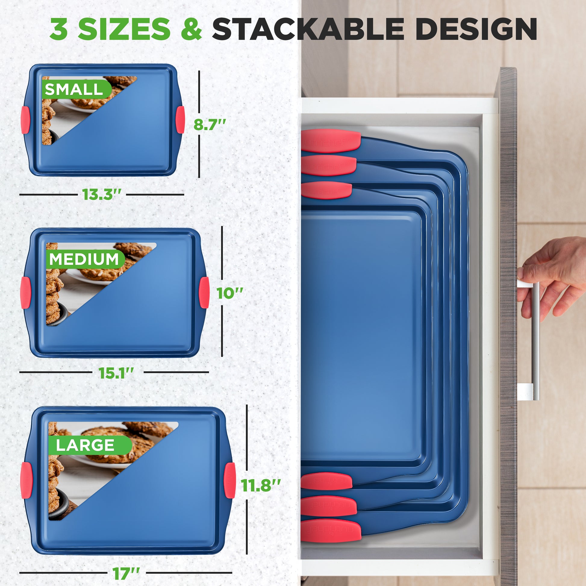 3pc baking sheets