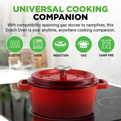5qt cast iron dutch oven