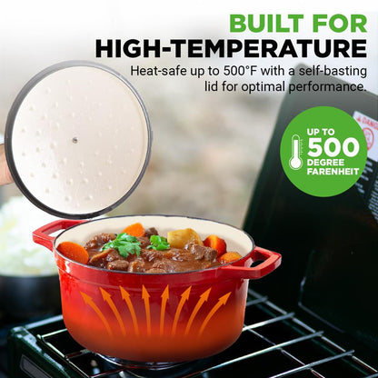 5qt cast iron dutch oven