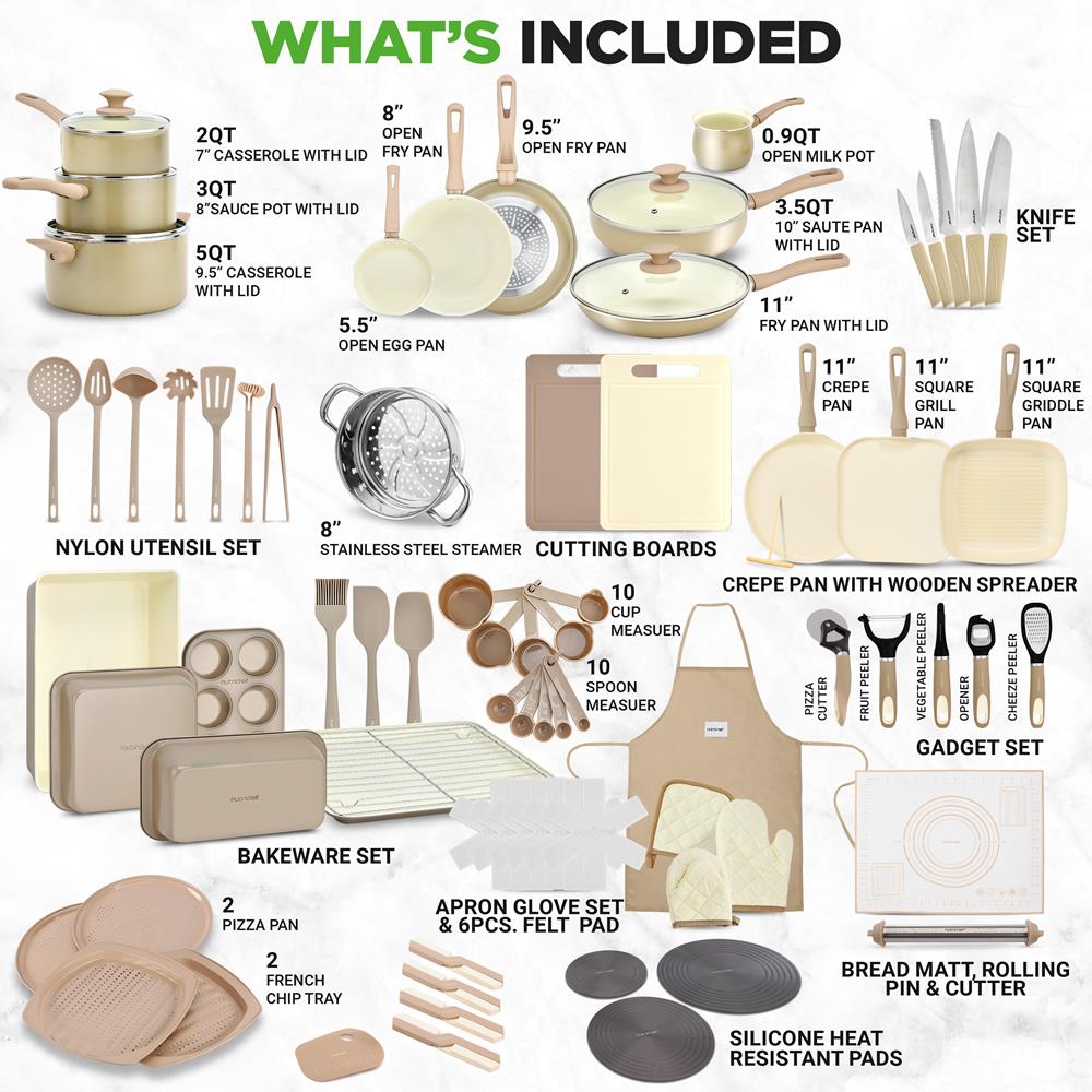 75pc nonstick cookware set