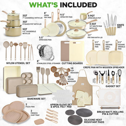 75pc nonstick cookware set