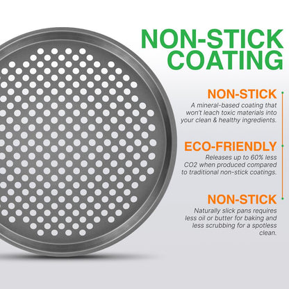 Moule à pizza antiadhésif - Revêtement gris antiadhésif de luxe à l'intérieur et à l'extérieur, compatible avec le modèle : Ncbs10S (Gris) 