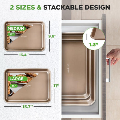Plaques de cuisson antiadhésives pour four 