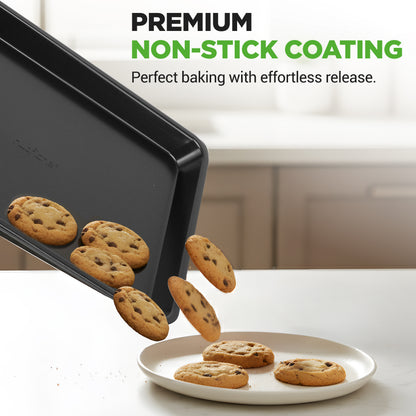 NutriChef 6‑Piece Nonstick Carbon Steel Bakeware Pan Set