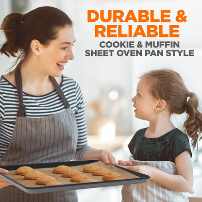 8 pièces. Ensembles de moules à pâtisserie empilables en acier au carbone - Revêtement antiadhésif, ensemble de plaques de cuisson (Gris) 