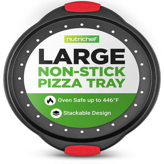 Plateau à pizza antiadhésif avec poignée - NCBPIZ1 