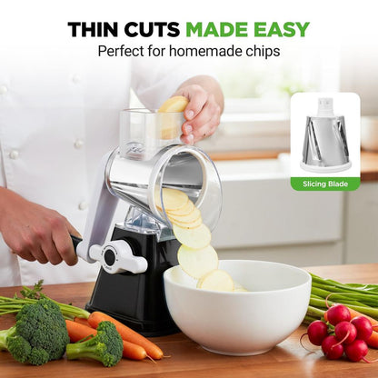 Rotary Cheese Grater - NCCHS3DRBK