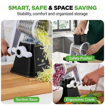 Rotary Cheese Grater - NCCHS3DRBK
