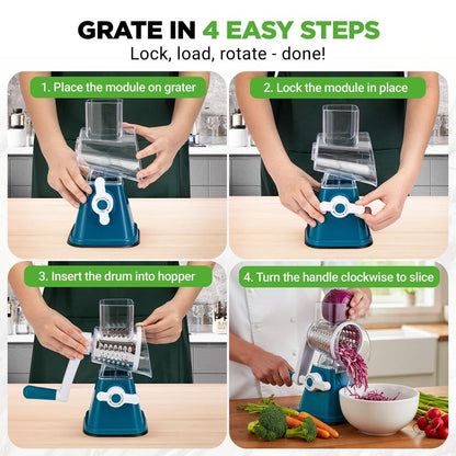 Rotary Cheese Grater - NCCHS3DRBL