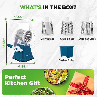 Rotary Cheese Grater - NCCHS3DRBL