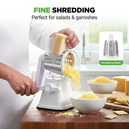 Rotary Cheese Grater - NCCHS3DRWH
