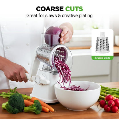 Rotary Cheese Grater - NCCHS3DRWH