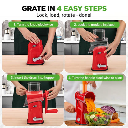 Rotary Cheese Grater - NCCHS5BLDRD