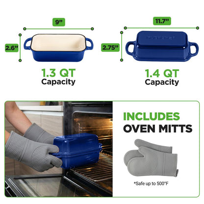 Cast Iron Loaf Pan - NCCIELF2BL