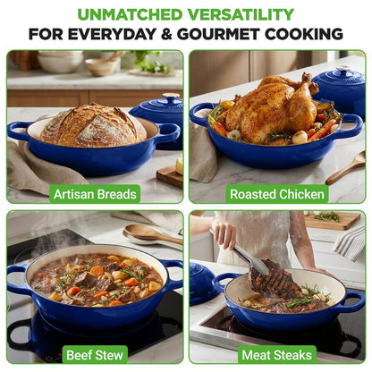 Cast Iron Dutch Oven For Sourdough Bread - NCCIERD6BL
