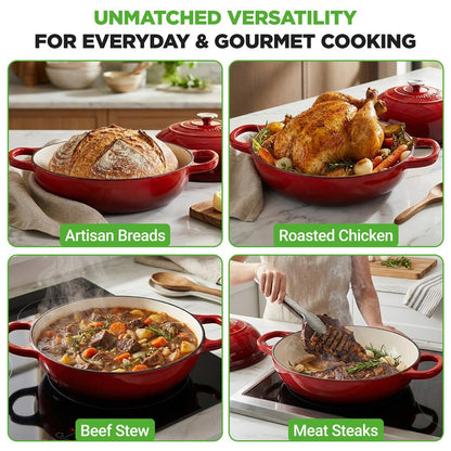 Cast Iron Dutch Oven For Sourdough Bread - NCCIERD6RD