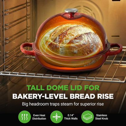 Cast Iron Dutch Oven For Sourdough Bread - NCCIERD6RD