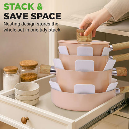 Ensemble de batterie de cuisine pour la maison - NCCWST14WDPK 