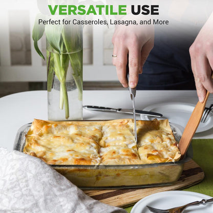 4 ensembles de plats de cuisson rectangulaires en verre borosilicaté avec couvercle en PE (gris) 