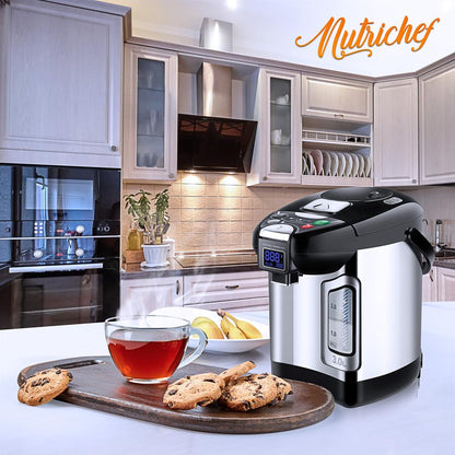 Distributeur d'eau chaude numérique 3L - Chaudière à eau instantanée / Chauffe-eau, Verrou de sécurité de distribution automatique, (3,17 litres) 