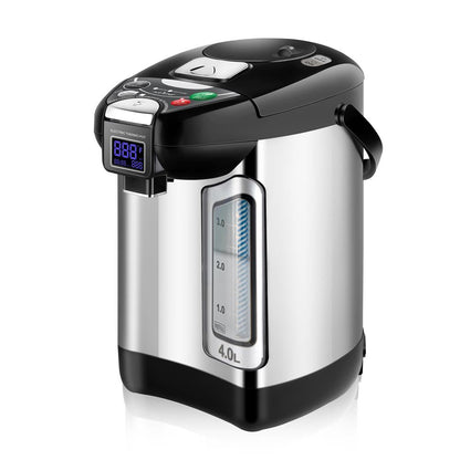 Distributeur d'eau chaude numérique 4L - Chauffe-eau instantané / Chauffe-eau, verrou de sécurité de distribution automatique, (4,227 litres) 
