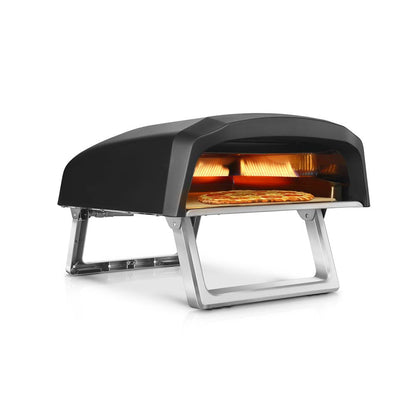 Four à pizza portable d'extérieur - Four à pizza d'extérieur à gaz, feu et pierre 