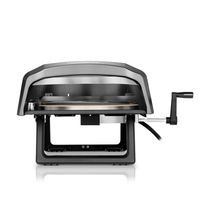 Portable pizza oven on a white background