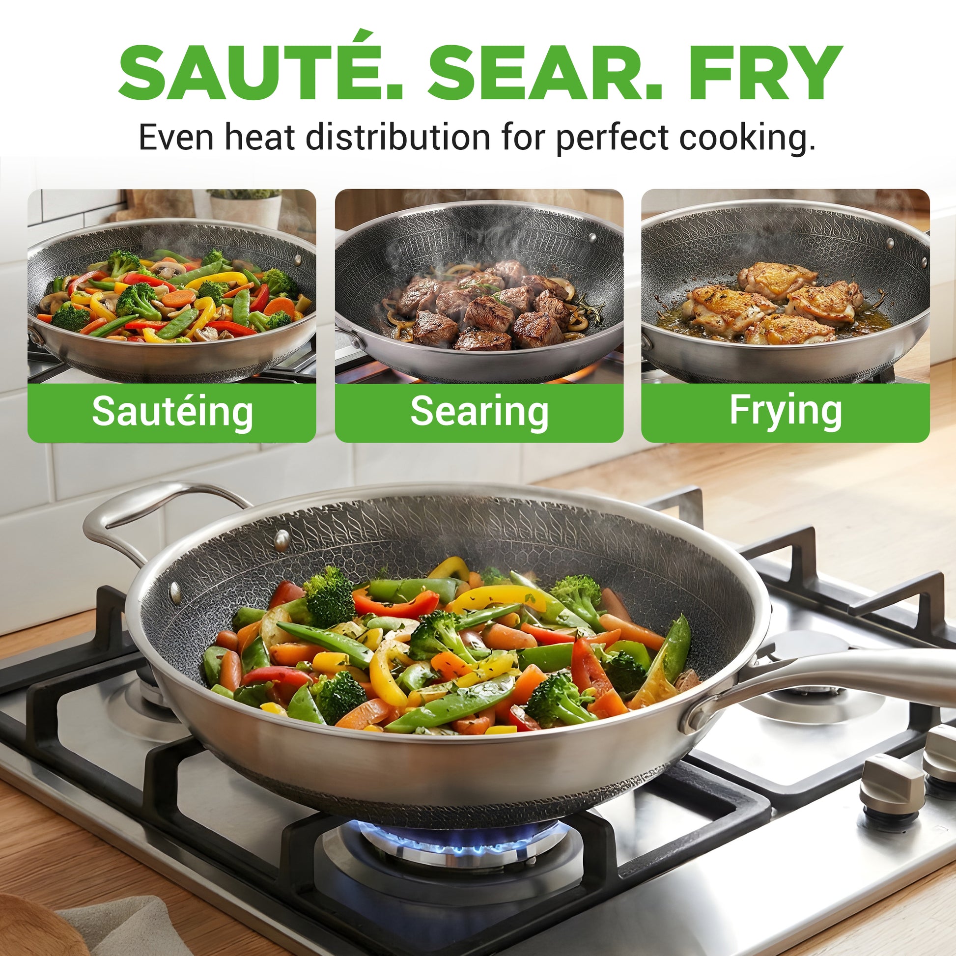 Stainless Steel Wok