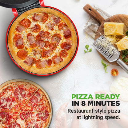 Countertop Pizza Maker Oven with Cool-Touch Handle and Spatula 33cm