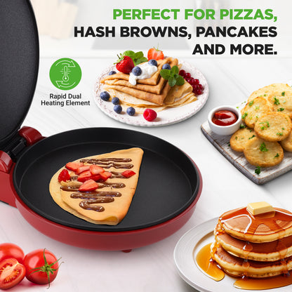 Countertop Pizza Maker Oven with Cool-Touch Handle and Spatula 33cm