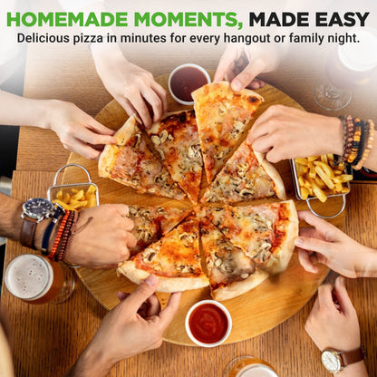 Countertop Pizza Maker Oven with Cool-Touch Handle and Spatula 33cm