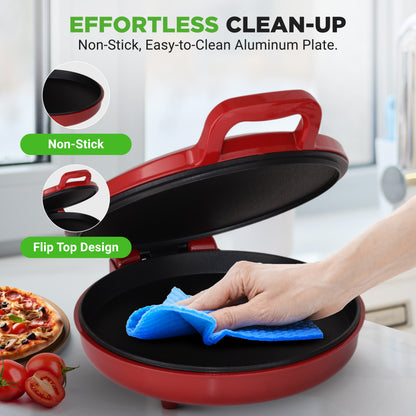 Countertop Pizza Maker Oven with Cool-Touch Handle and Spatula 33cm