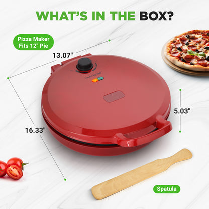 Countertop Pizza Maker Oven with Cool-Touch Handle and Spatula 33cm