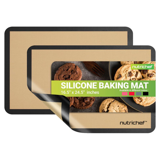 Silicone Baking Sheet - Reusable, Easy & Convenient, Nonstick Matt Used For Oven - (Black)