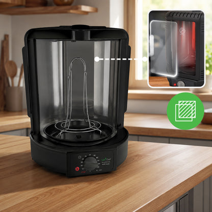 Vertical Rotisserie Oven Black
