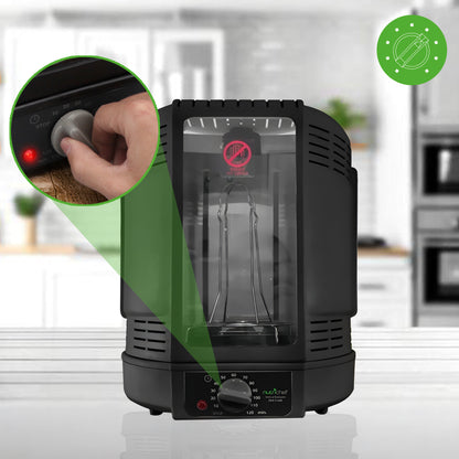 Vertical Rotisserie Oven Black