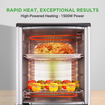 Multi-Function Vertical Oven - Countertop Rotisserie Oven With Bake & Roast Cooking