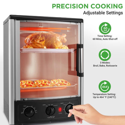 Multi-Function Vertical Oven - Countertop Rotisserie Oven With Bake & Roast Cooking