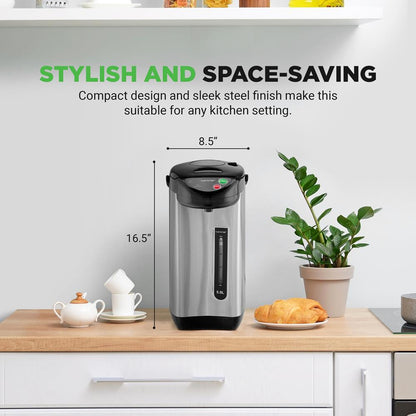 5 Liter Electric Water Boiler & Warmer - Digital Hot Pot Water Kettle, With 5 Temperature Settings And Safety Lock