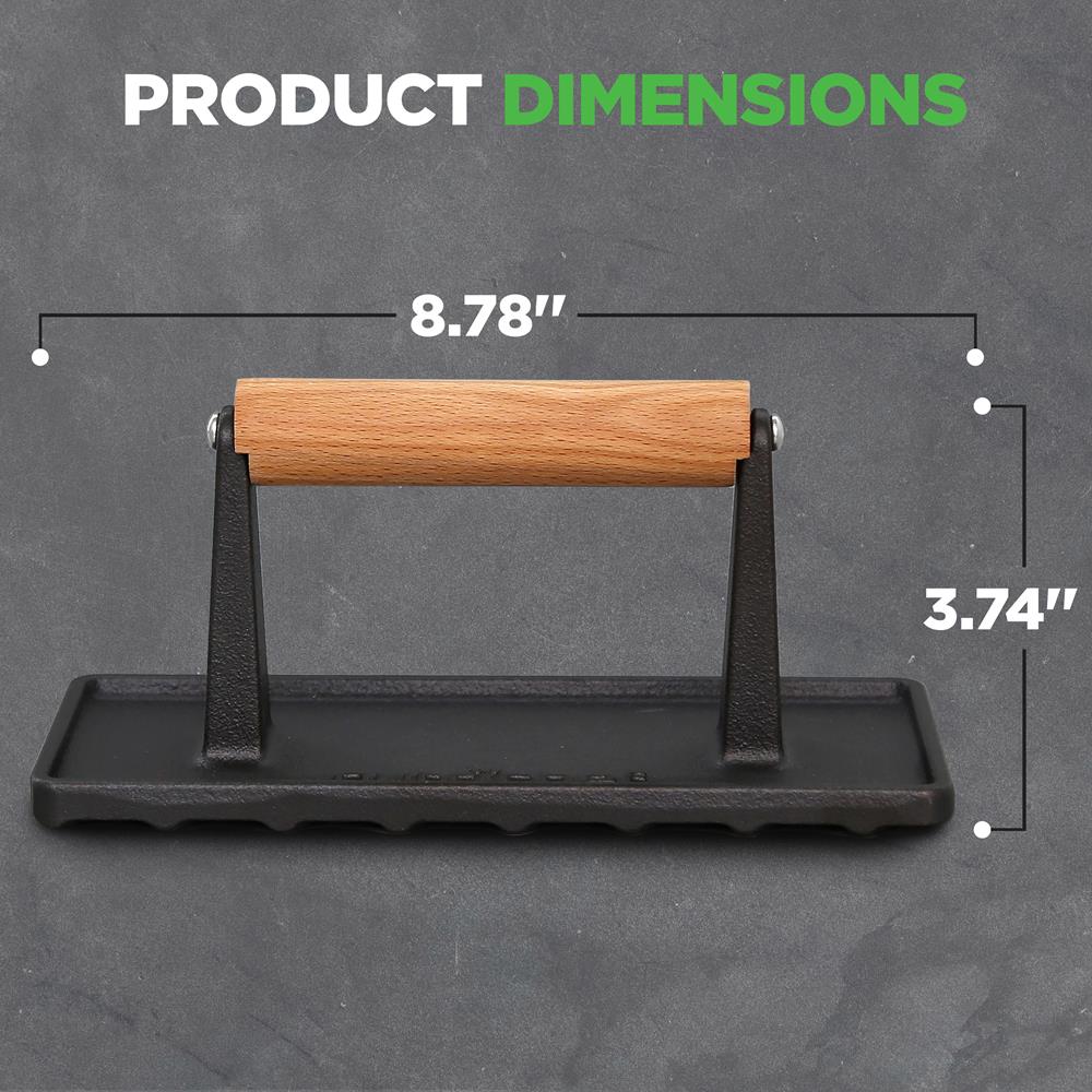 cast iron grill press